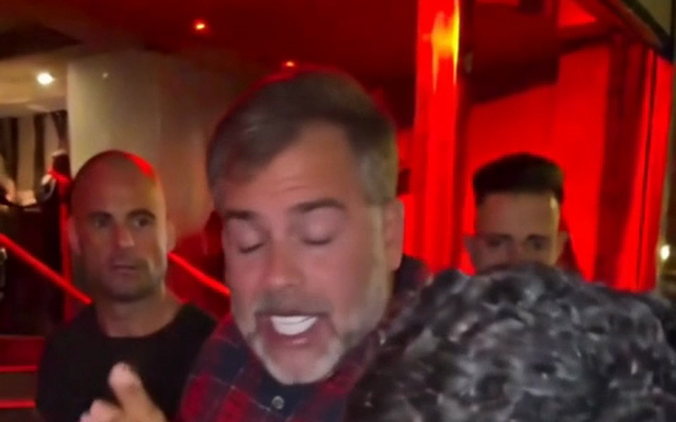 Dad in flannel shirt performing the Bulin 47 freestyle